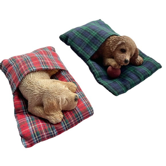 Vintage Sandicast Lil’ Snoozers Dog Figurine Golden Retriever - Picture 12 of 13